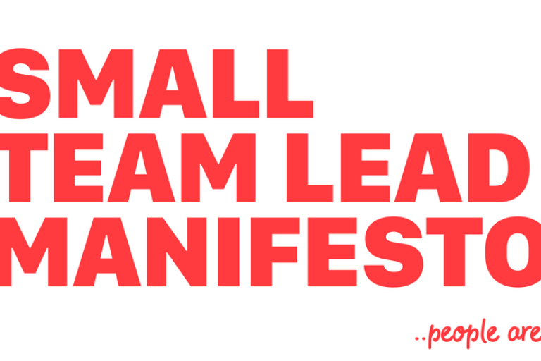 Software is Easy, People are Hard: a Small Team Lead Manifesto.